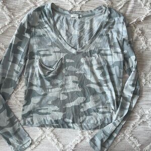 Z Supply Green Camo Women's Top